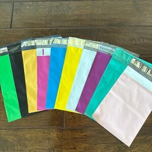 50 Pack - 6x9” Beautiful Mix of 10 Colors Poly Mailers (5 Each Color)